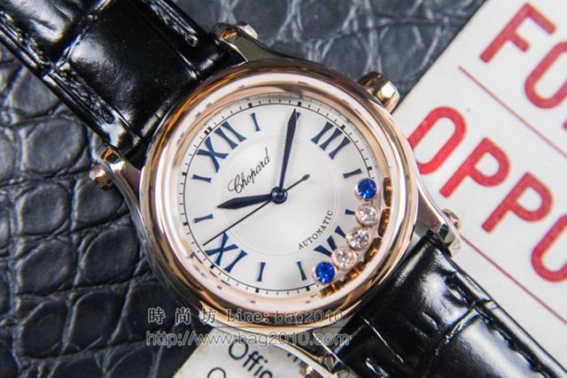 Chopard手錶 蕭邦Happy Sport腕表 五珠天然貝殼面 蕭邦自動機械女表 蕭邦高端女士腕表  hds1609